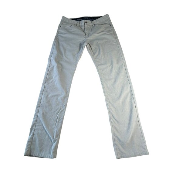 Peter Millar Corduroy Pants Light Beige Mens Size 34 Soft Button Zip Fly - Picture 5 of 12